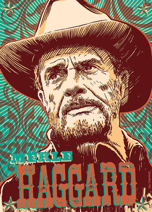 Singer Merle Haggard Art