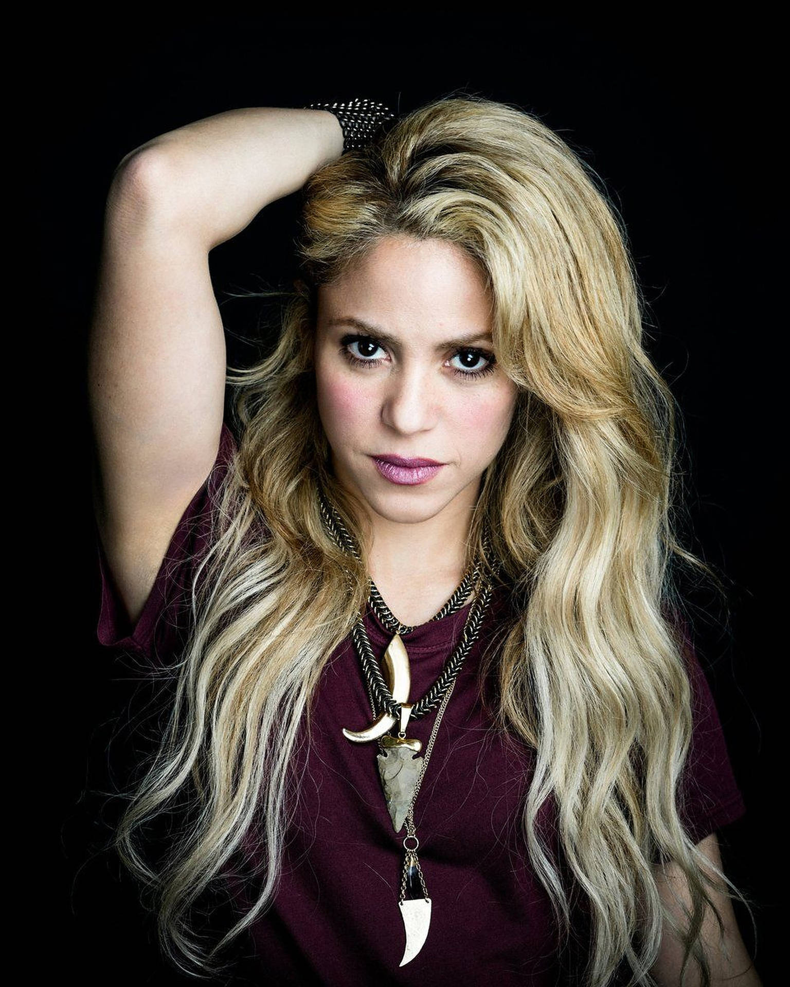 Singer Shakira Portrait Background