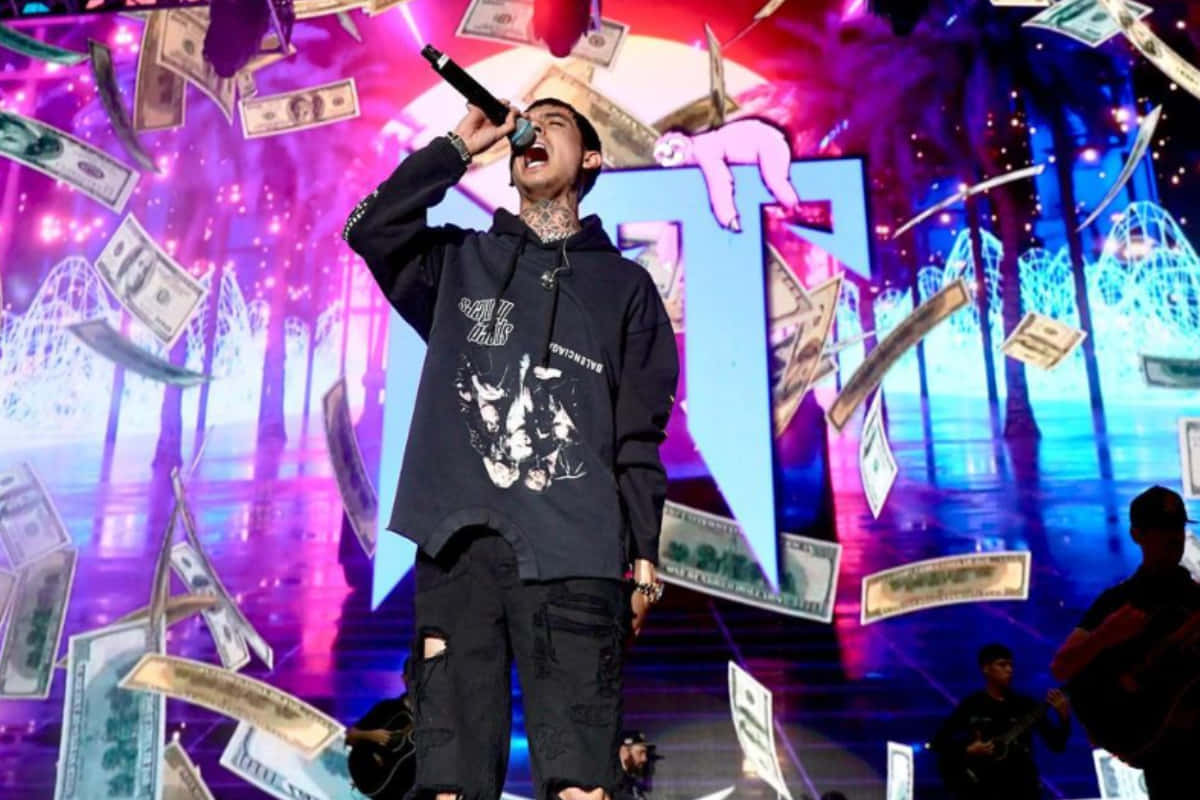 Singer-songwriter Natanael Cano Poses For A Promotional Photo. Background