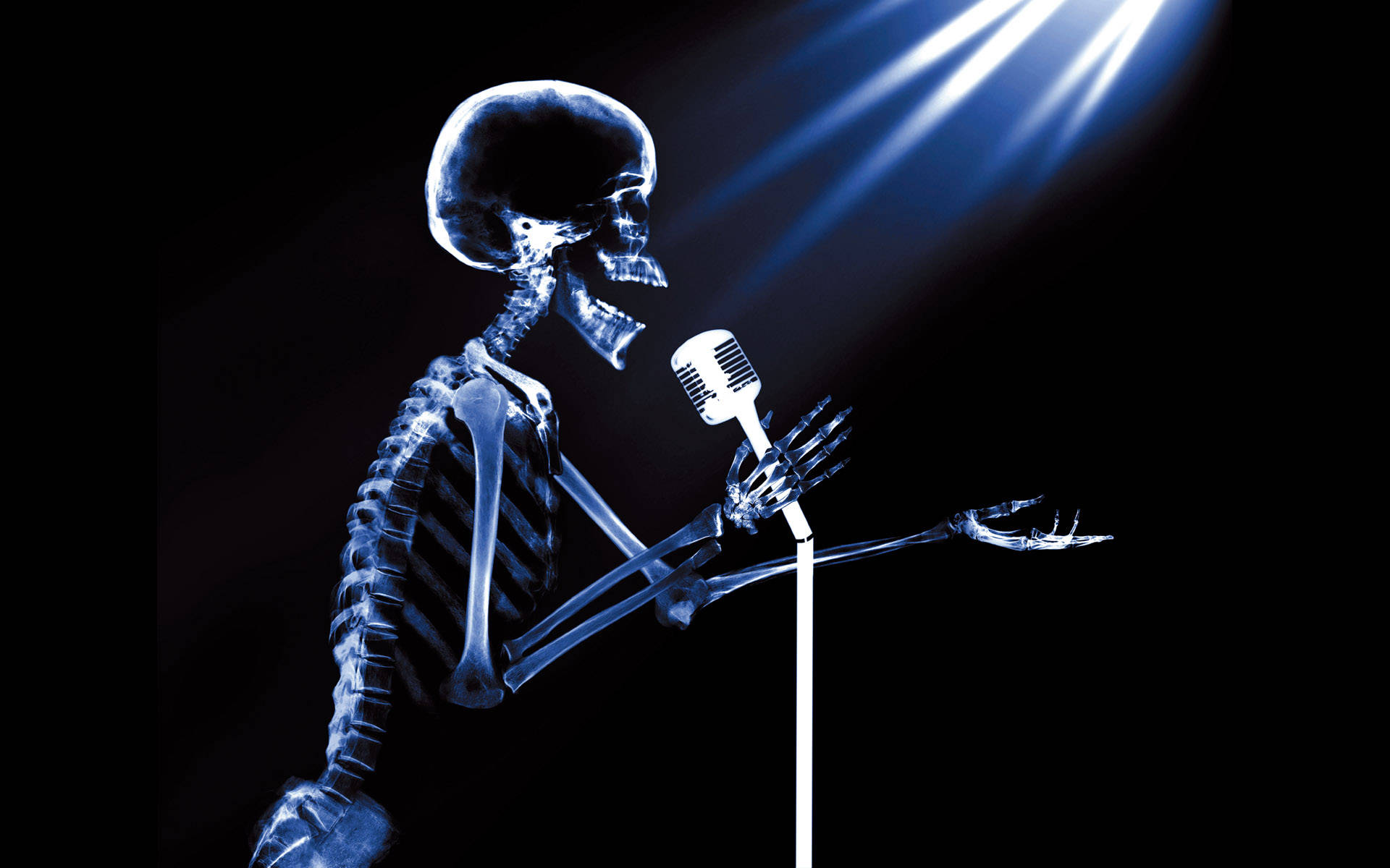 Singing Skeleton Meme Background