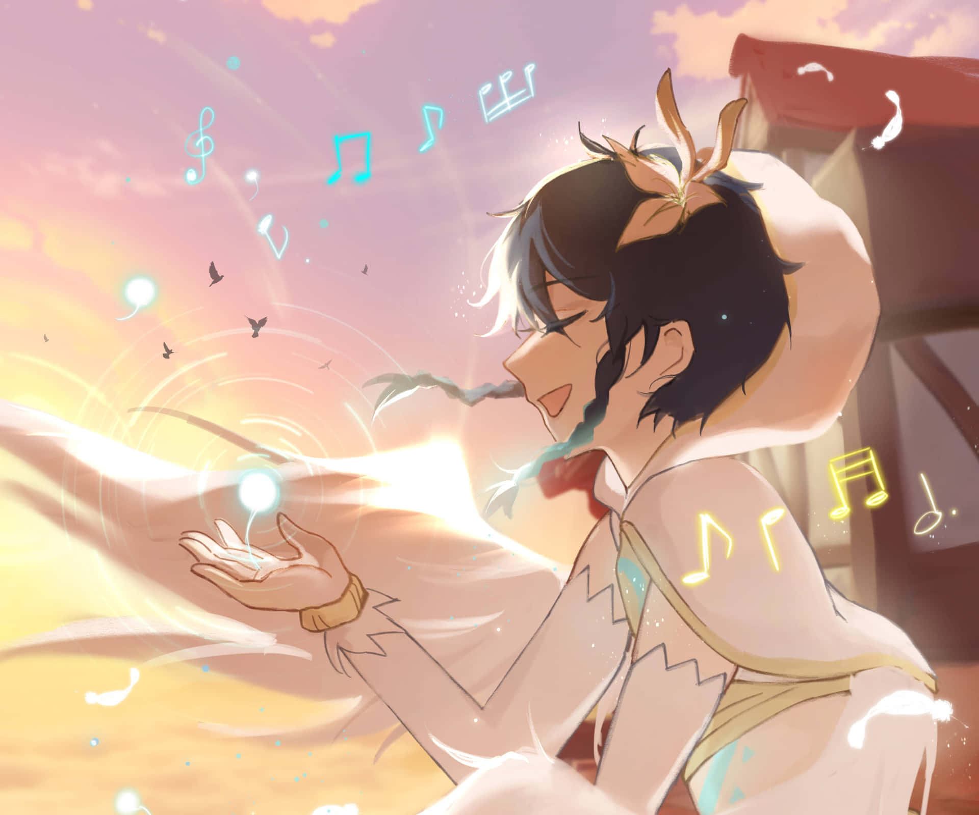Singing Venti Pfp