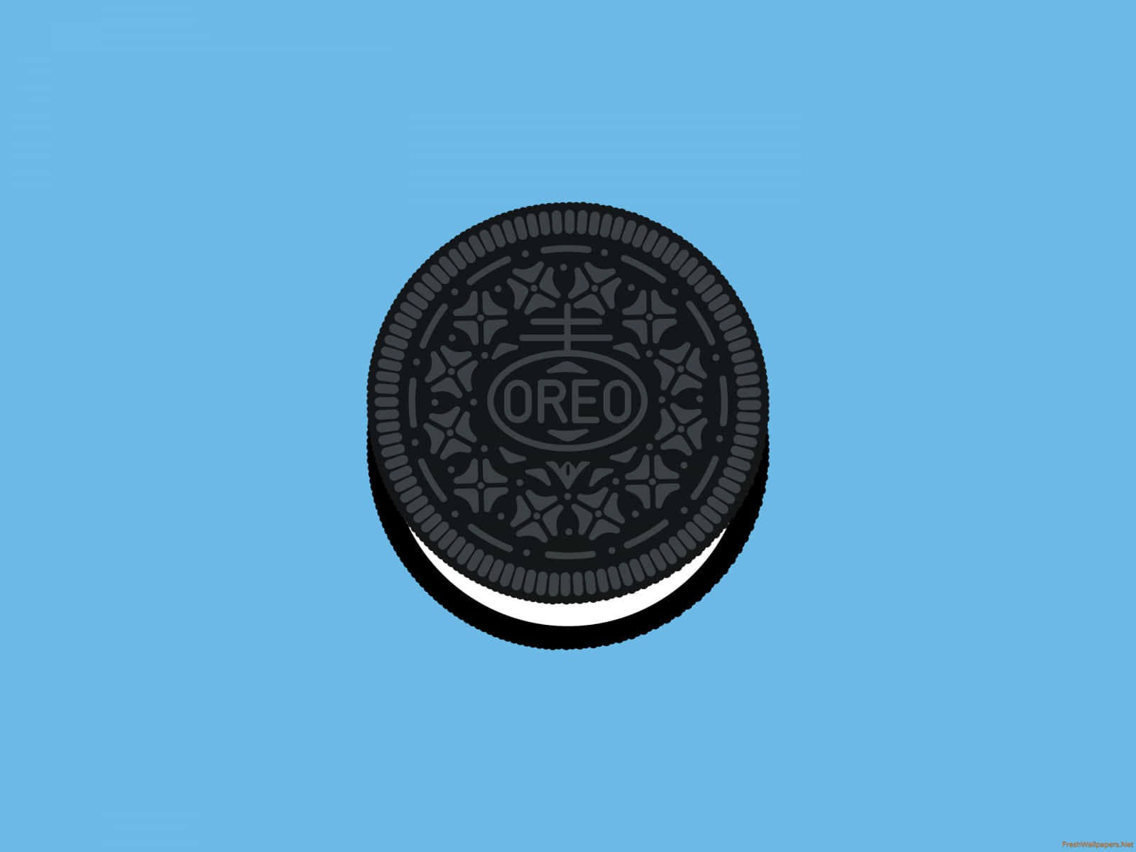 Single Oreo Cookie Background