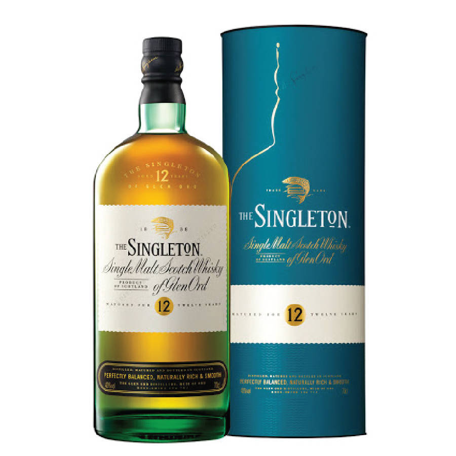 Singleton Of Glen Ord Blue Cover Bottle Background