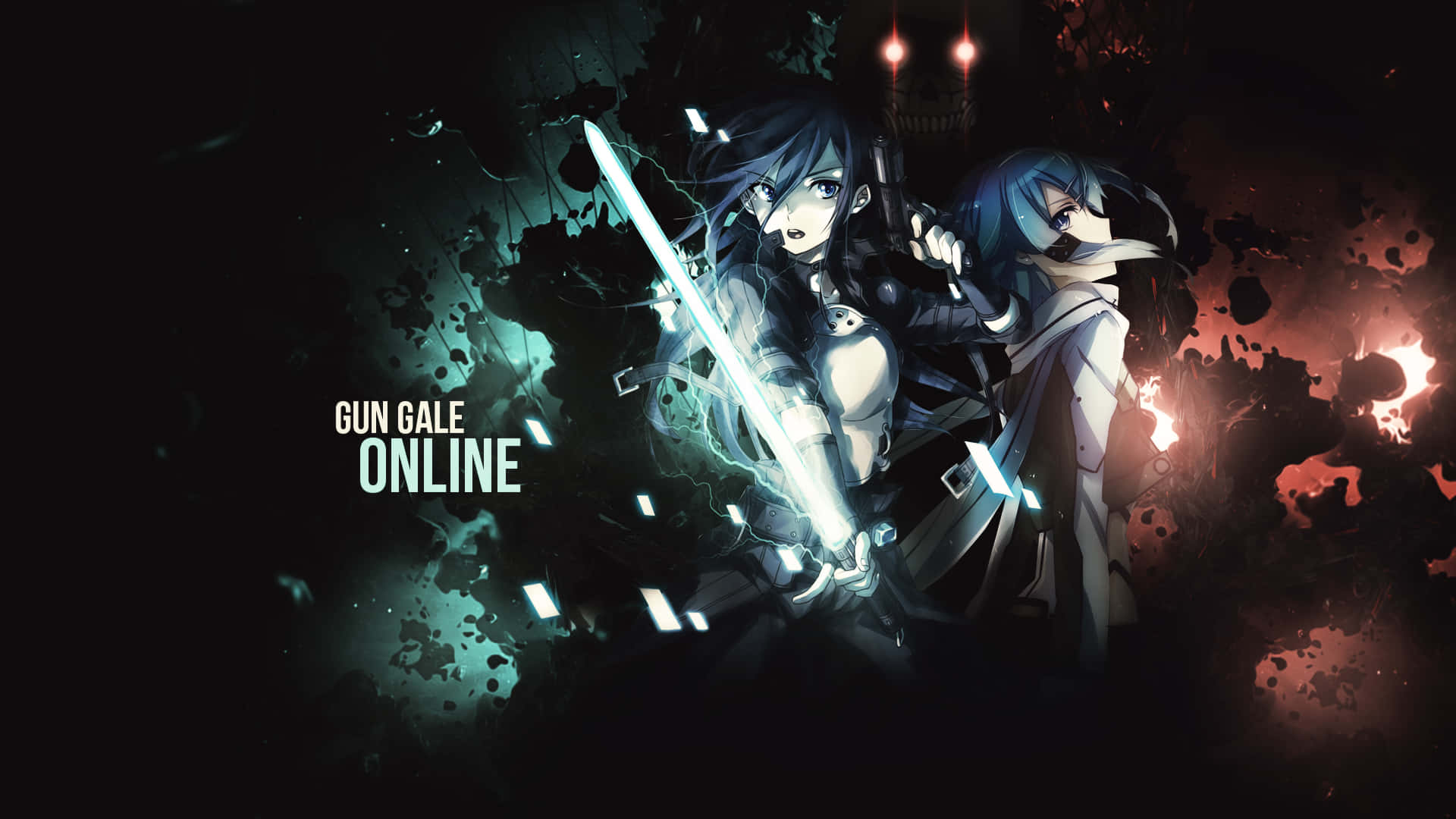 Sinon In Her Iconic Outfit Background