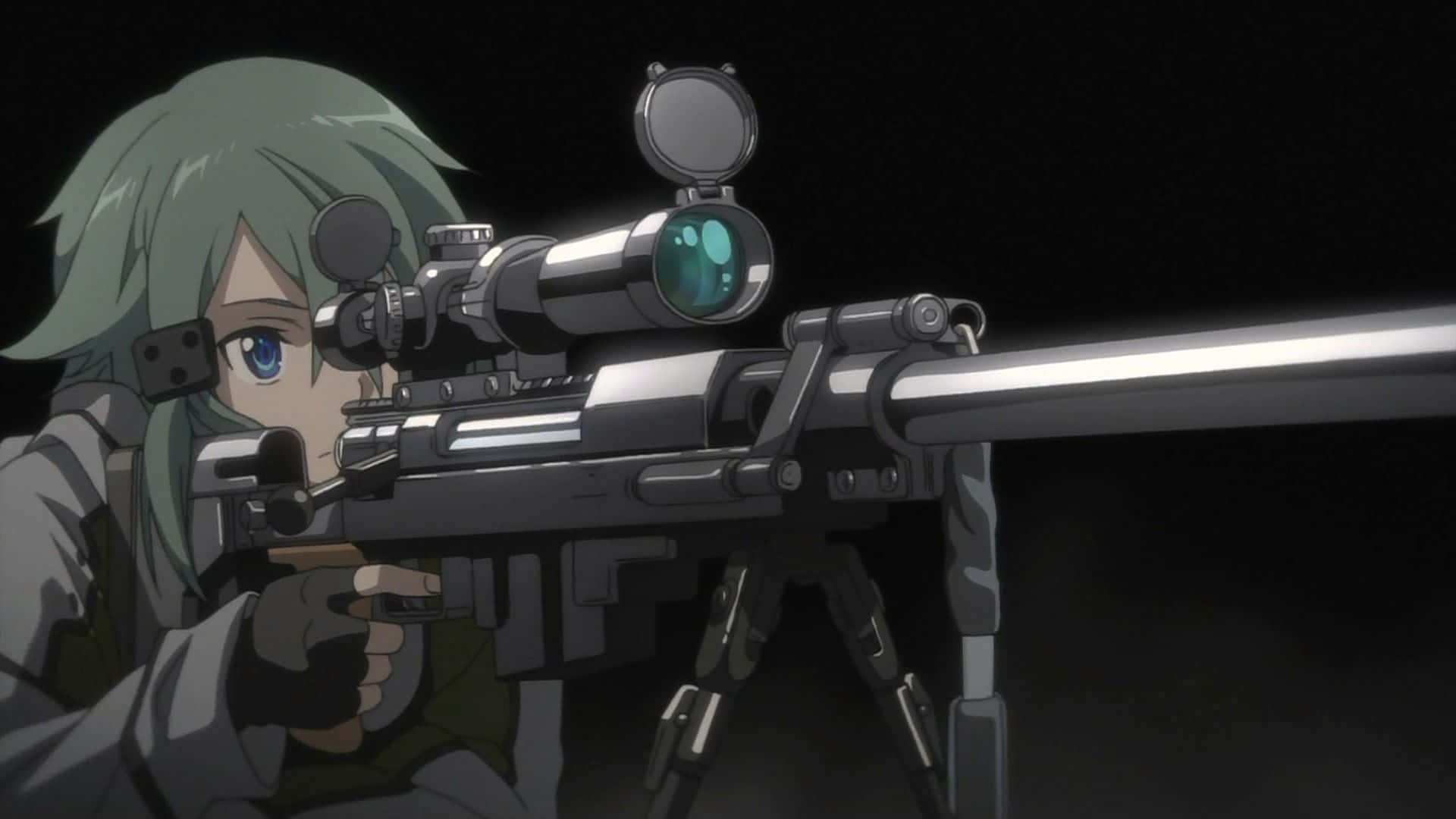Sinon Starring In The World Of Sword Art Online Background