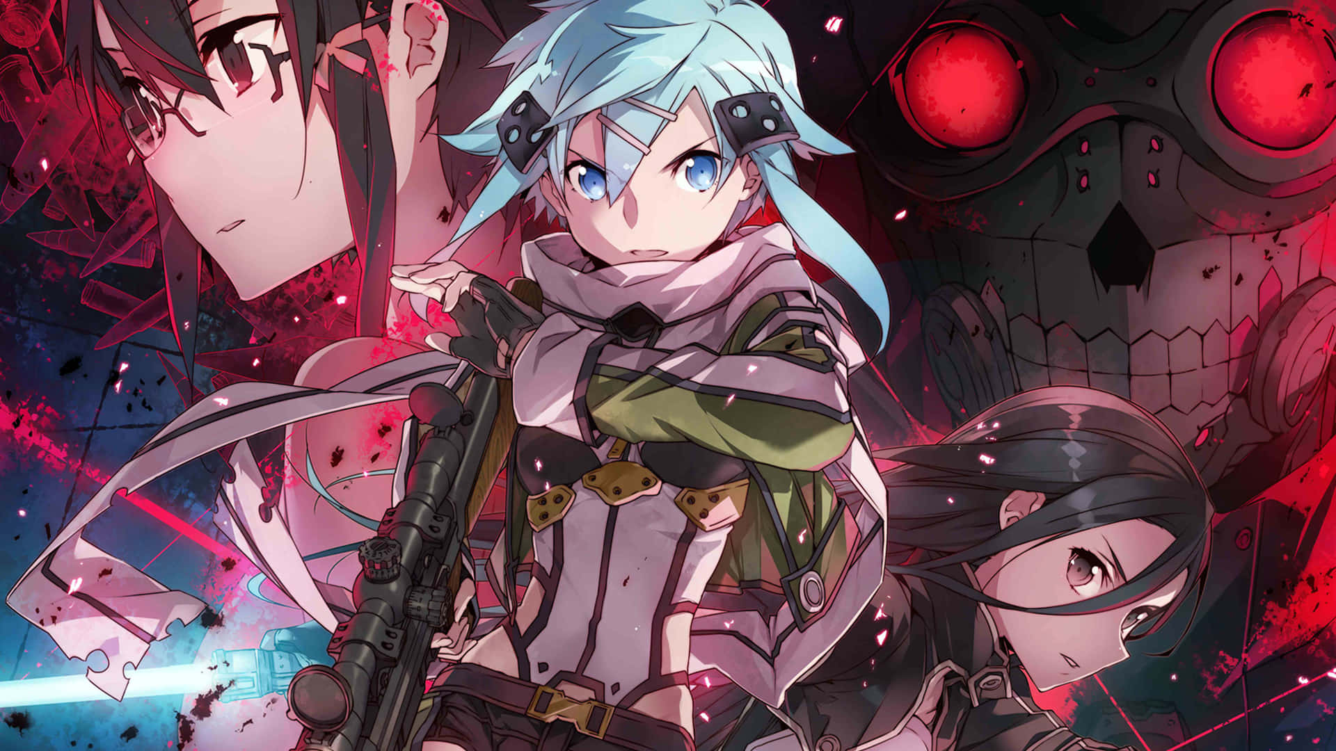 Sinon, Swordsman And Archer Of The War Of Underworld Background