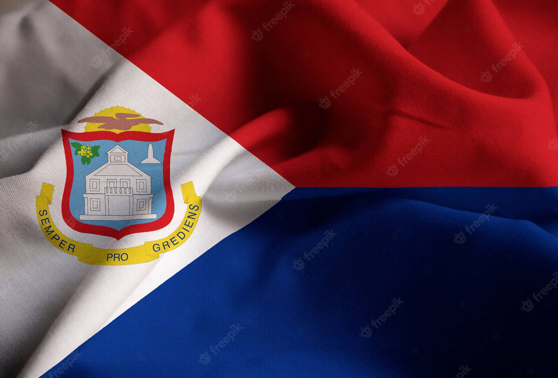 Sint Maarten Flag Background