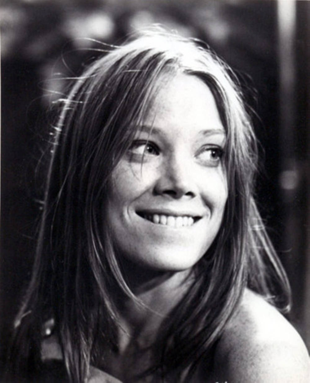 Sissy Spacek Grayscale Portrait Photograph Background