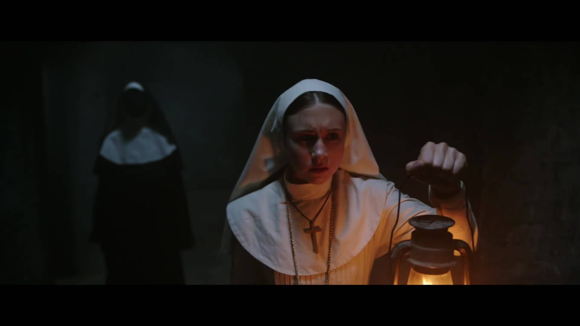 Sister Irene With Demon Nun Background