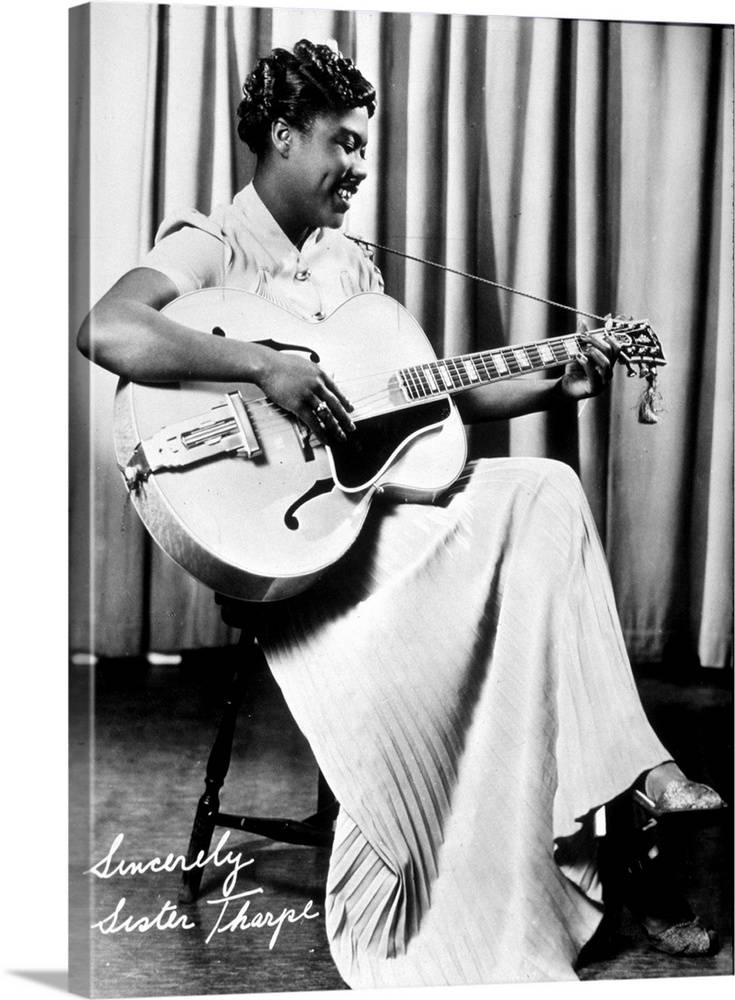 Sister Rosetta Tharpe Autographed Photo Background