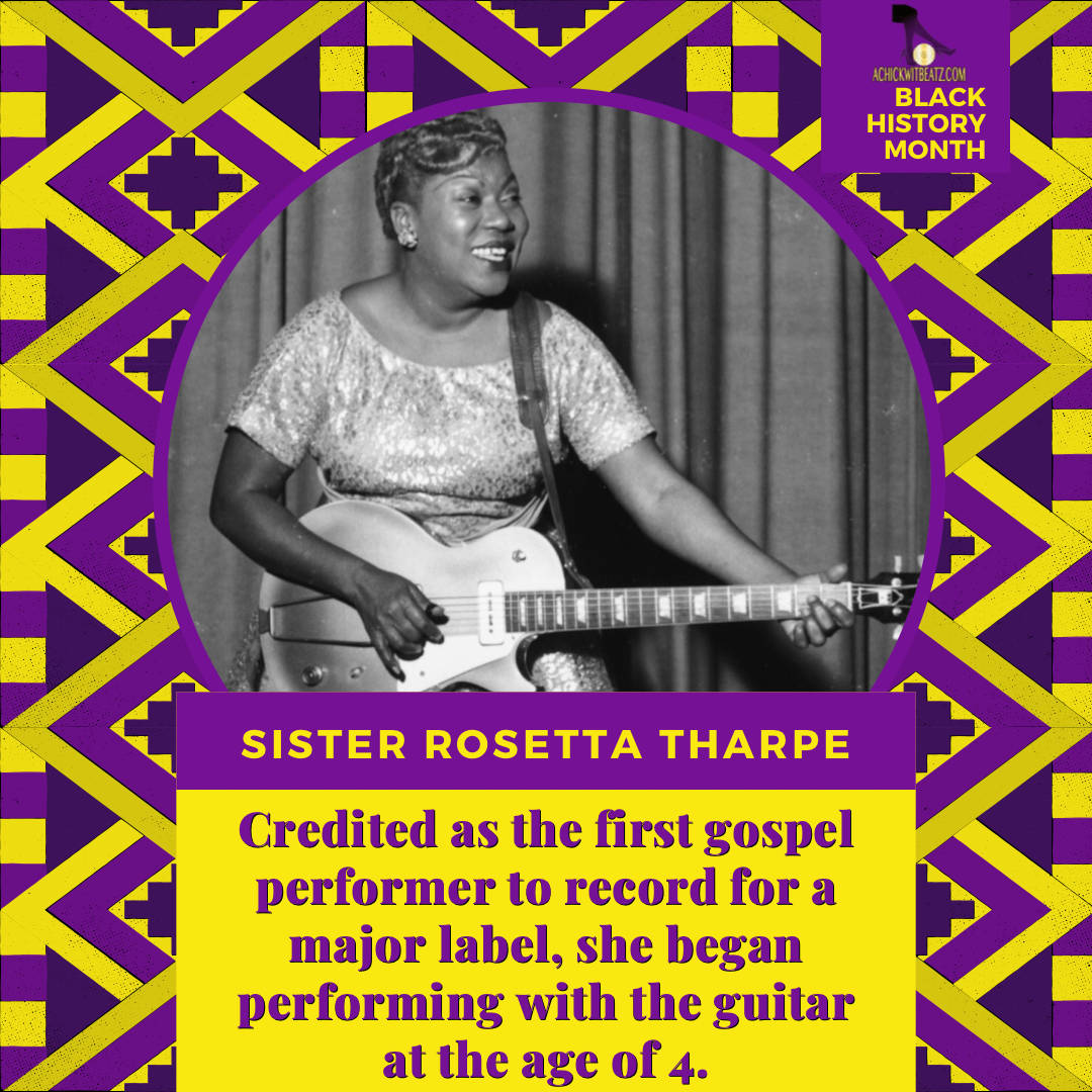 Sister Rosetta Tharpe Introduction Digital Art Background