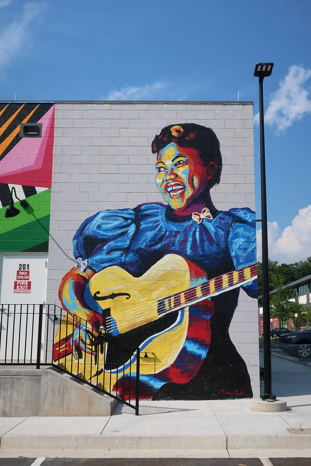 Sister Rosetta Tharpe Mural Art Background