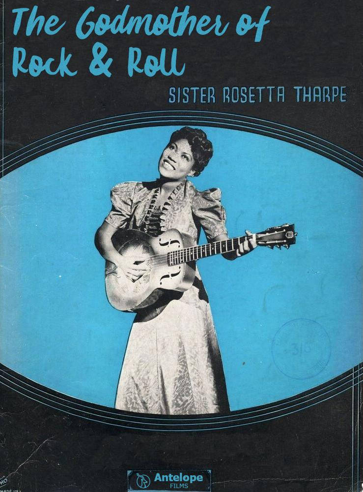 Sister Rosetta Tharpe Rock N Roll Digital Art Background