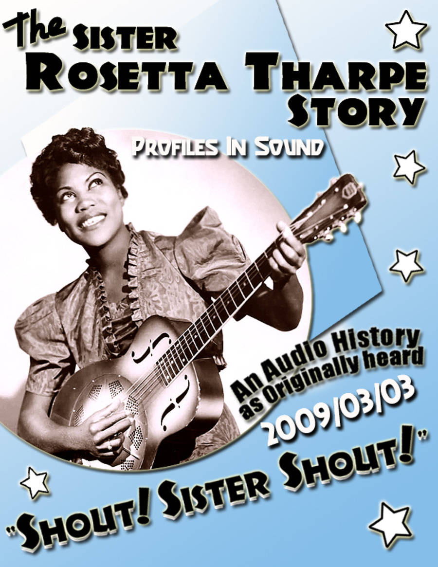 Sister Rosetta Tharpe Story Digital Poster Art Background