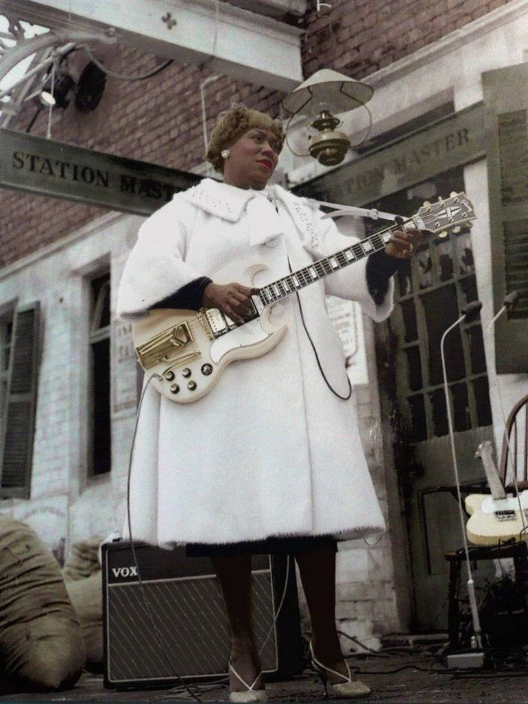 Sister Rosetta Tharpe Street Singing Photo Background