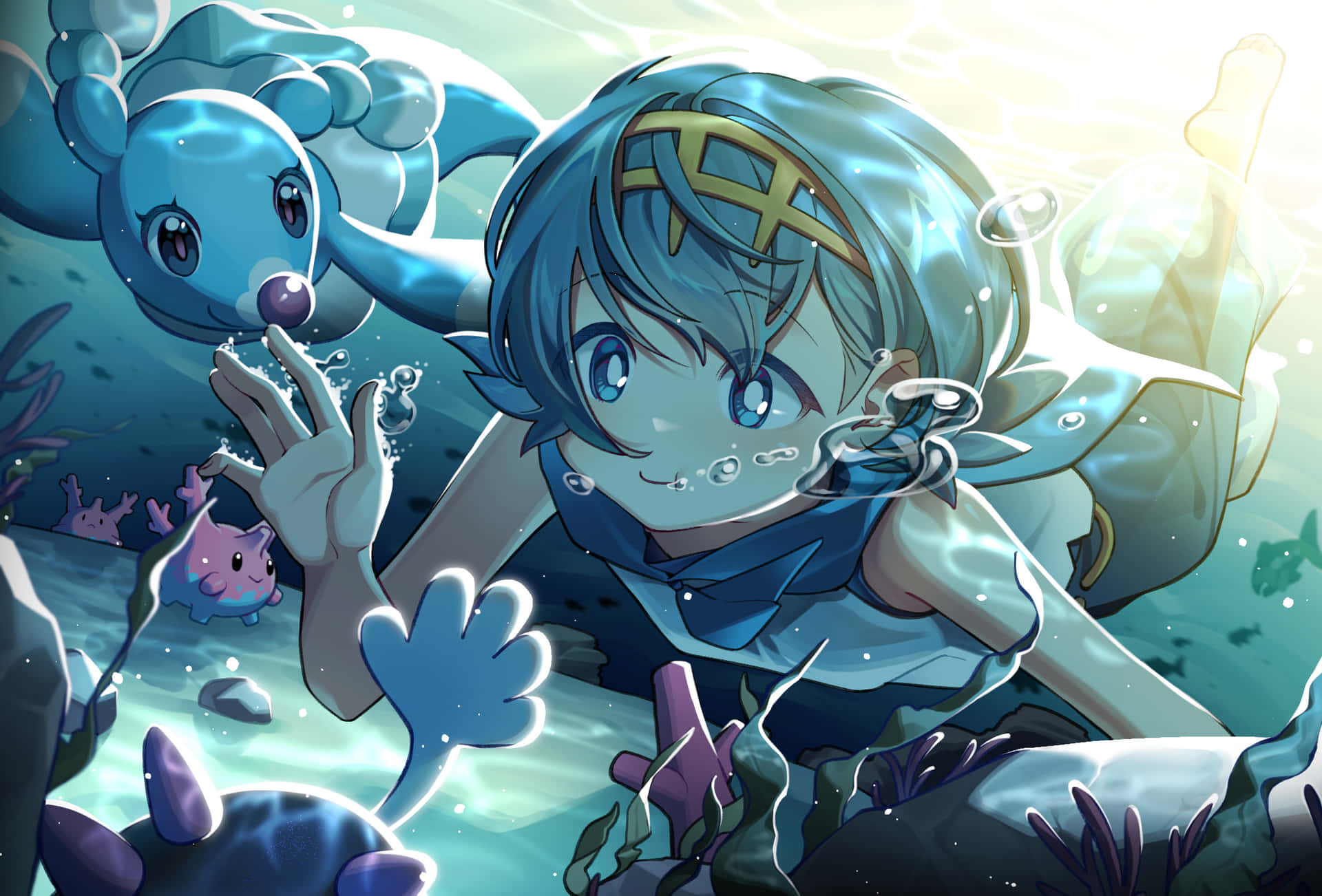 Sisterly Bond - Brionne And Lana Underwater Background