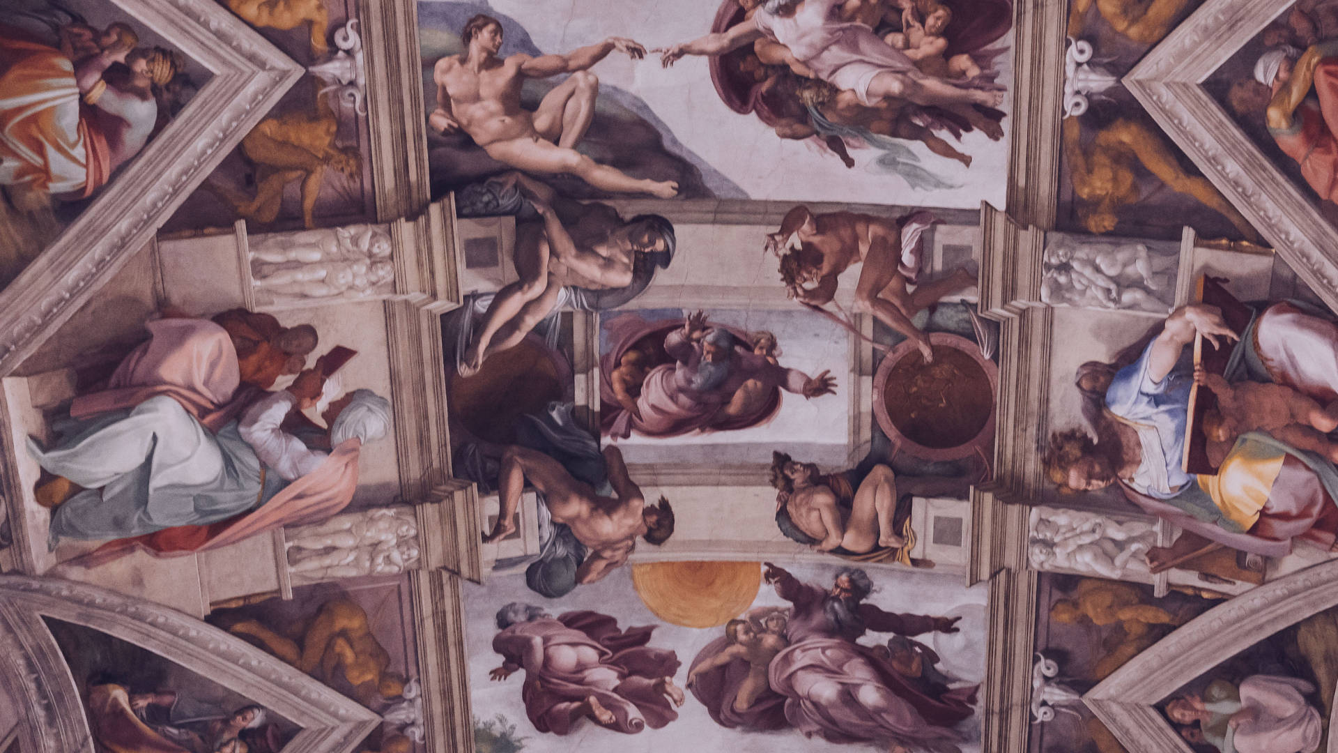 Sistine Chapel Art Of Leonardo Da Vinci Background