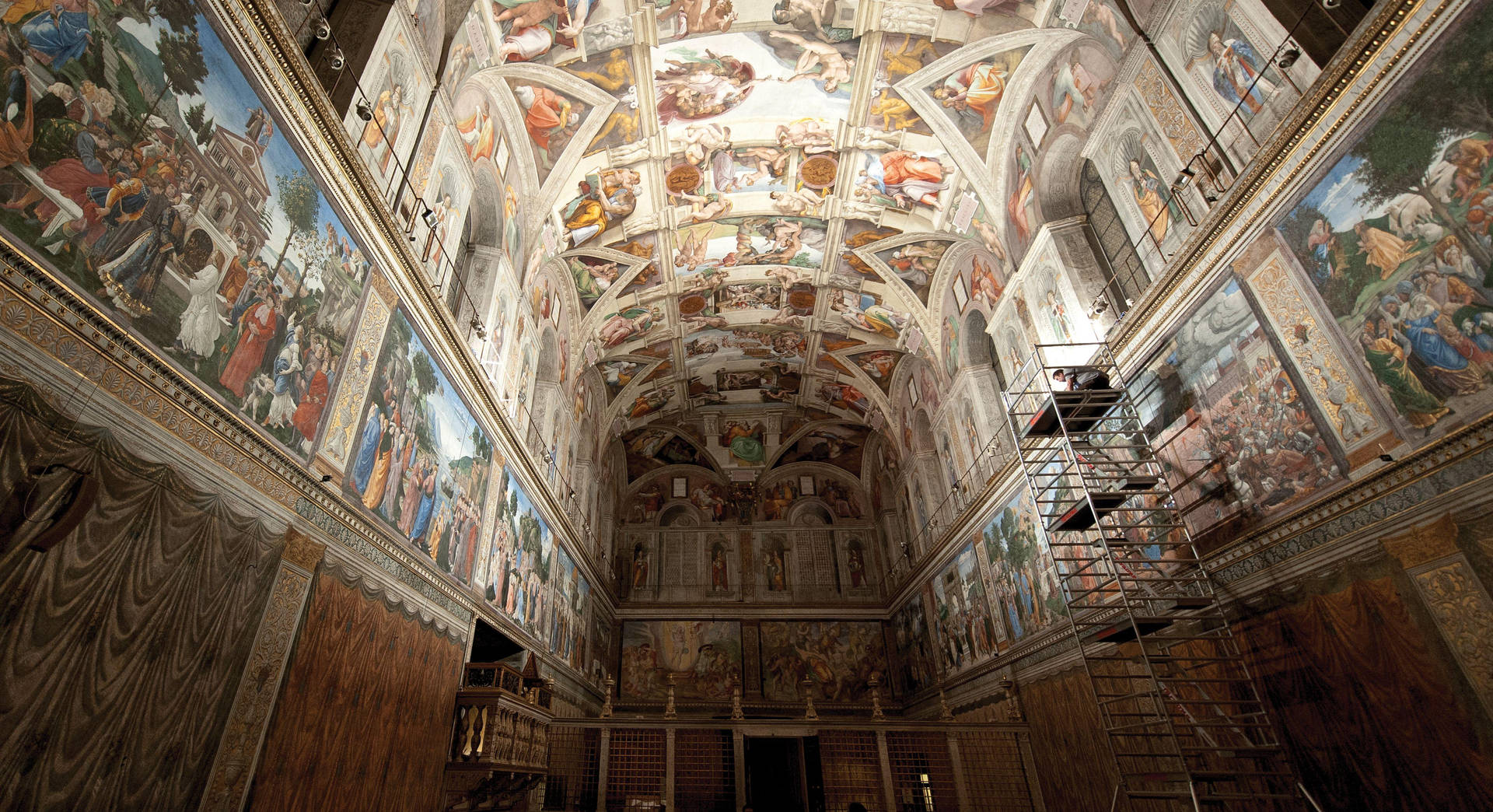 Sistine Chapel Darkened