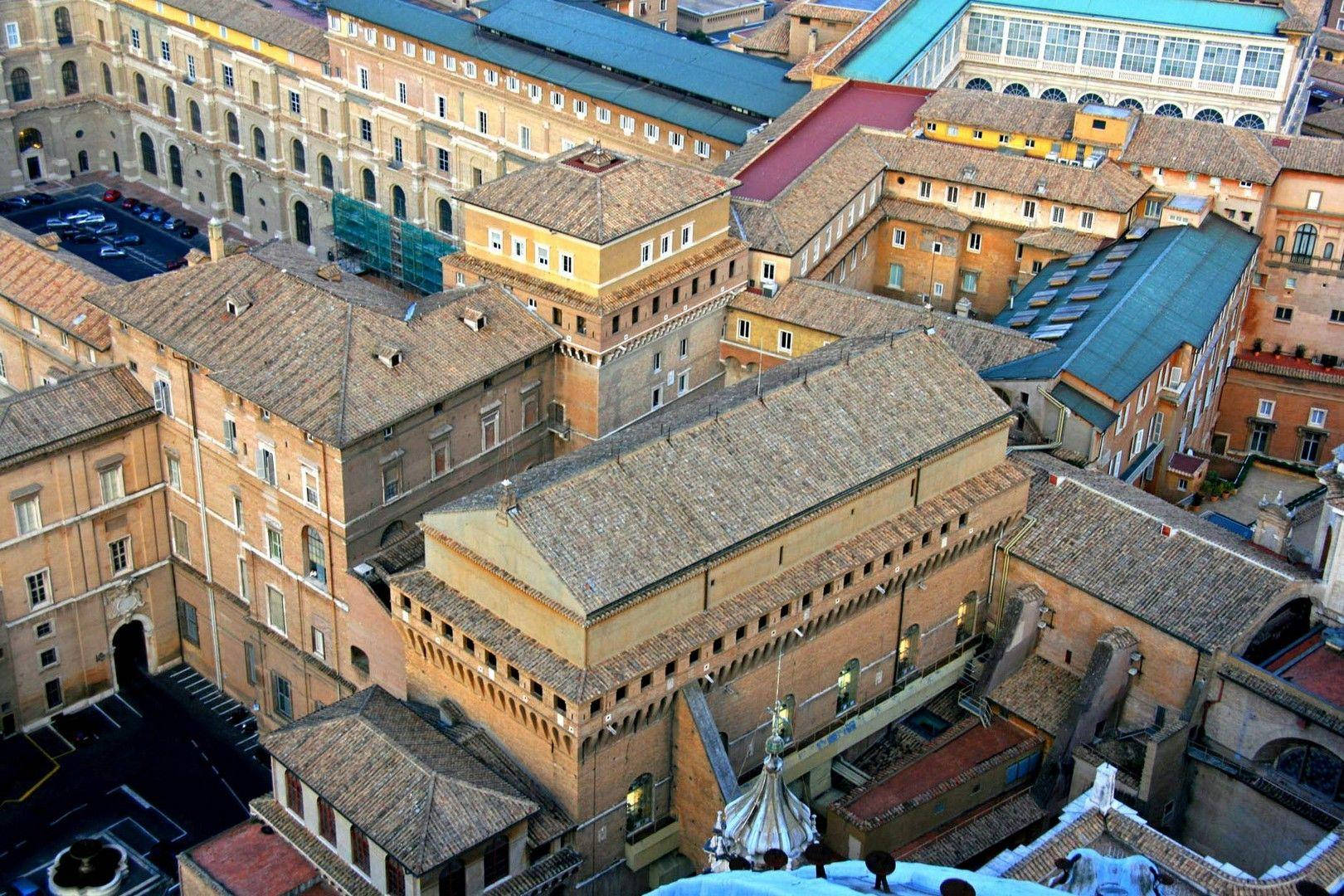 Sistine Chapel From The Air Background