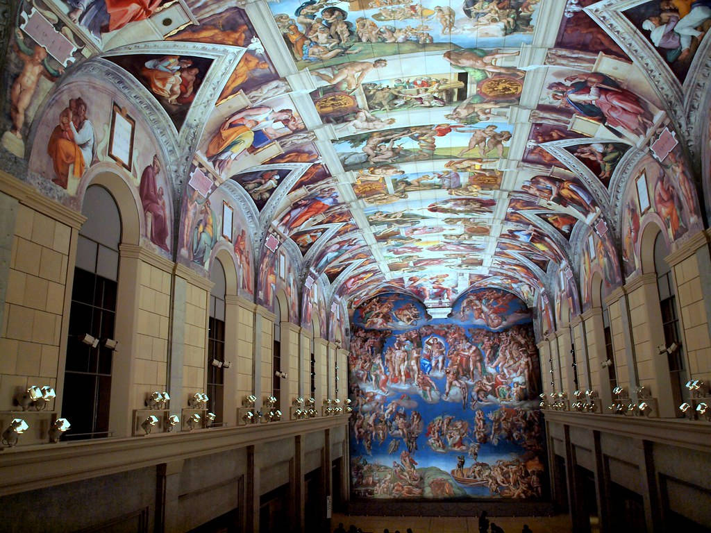 Sistine Chapel Lights Background