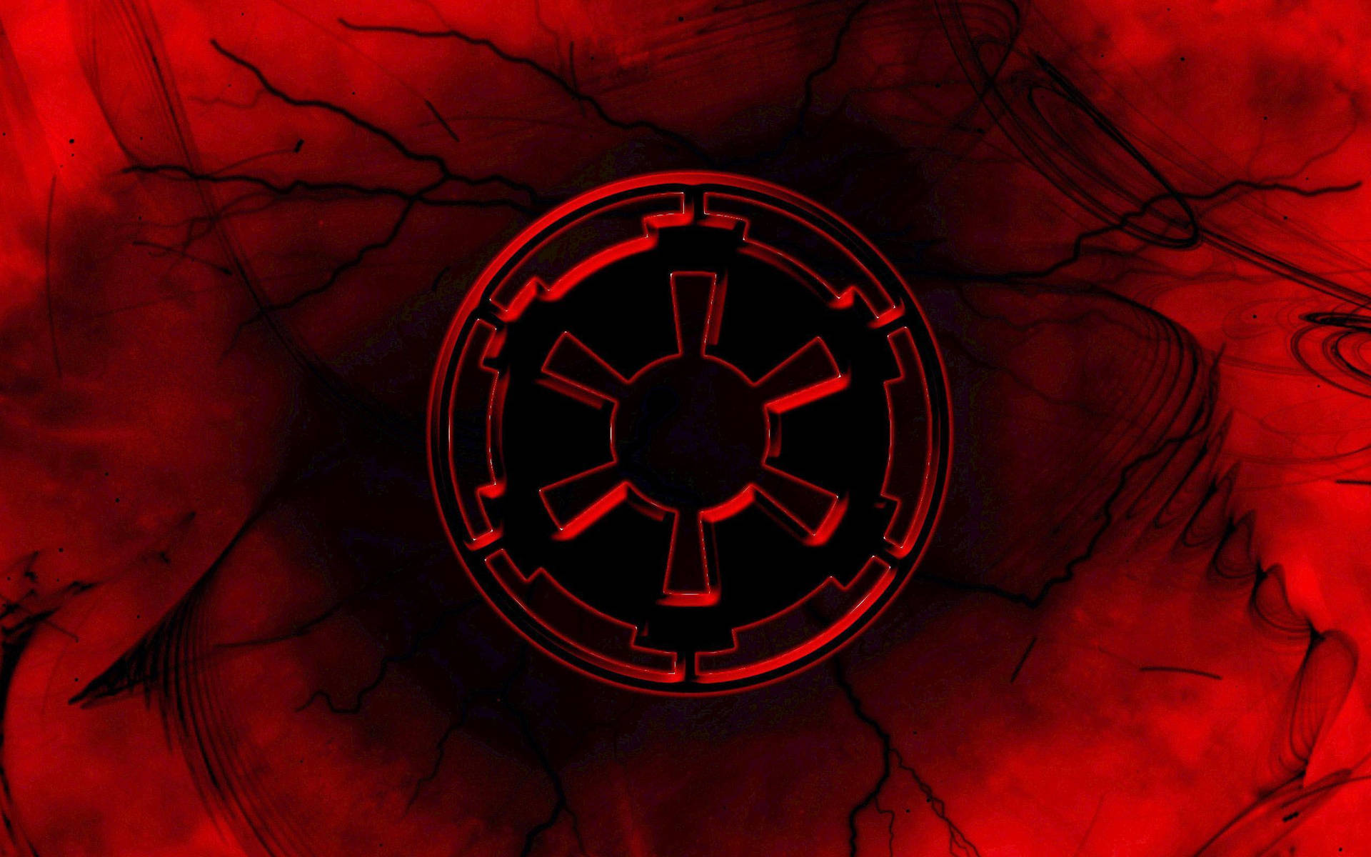 Sith Logo In Red Background