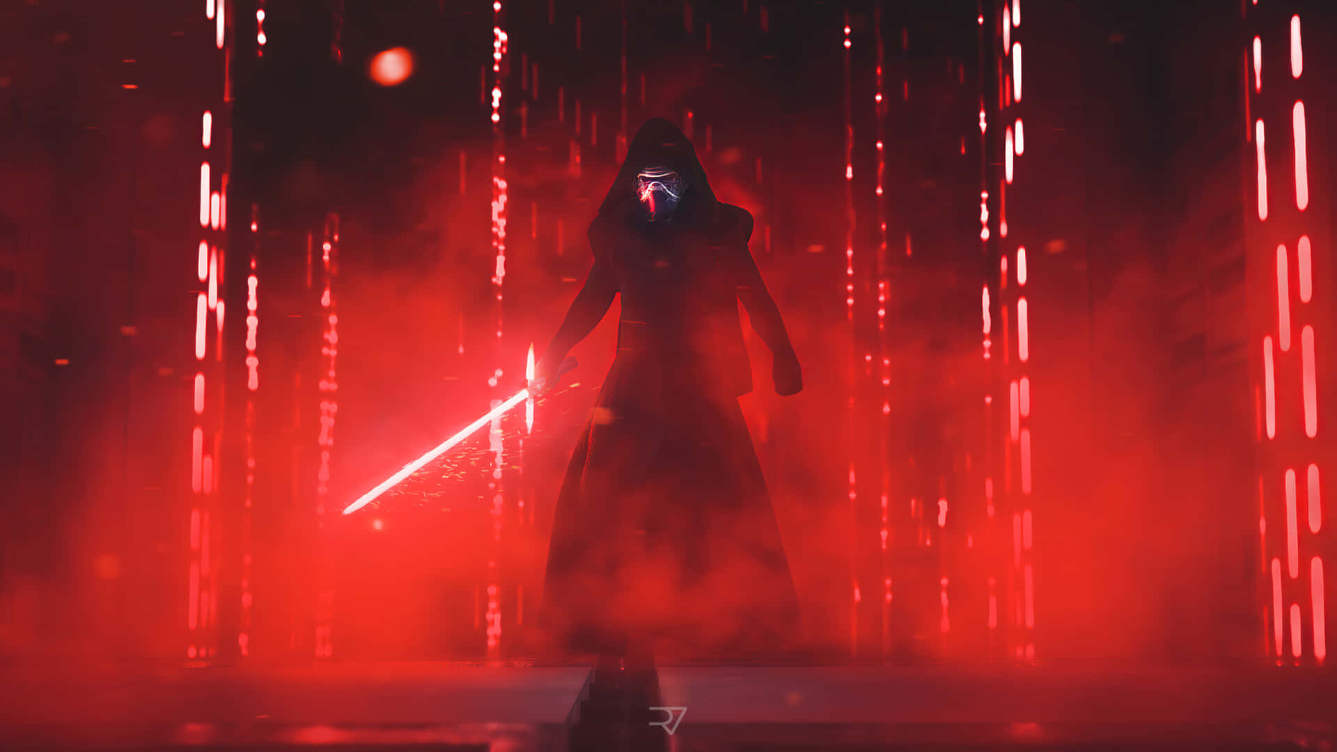 Sith Lord Kylo Ren Looking Menacing In 4k. Background