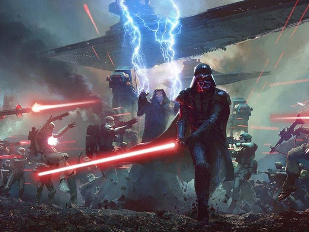 Sith Lords In Battlefield Background