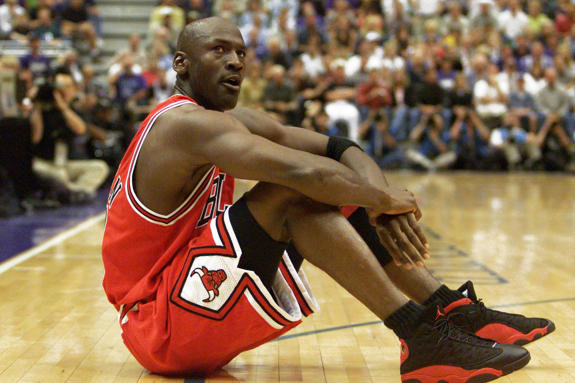 Sitting Michael Jordan Background