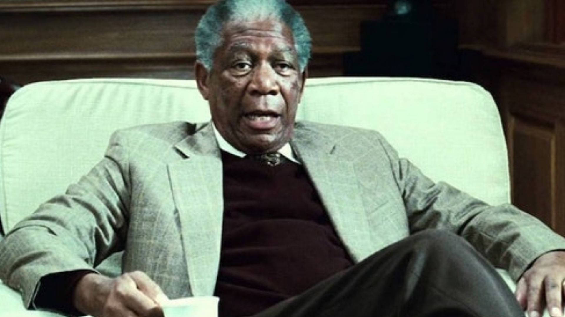 Sitting Morgan Freeman