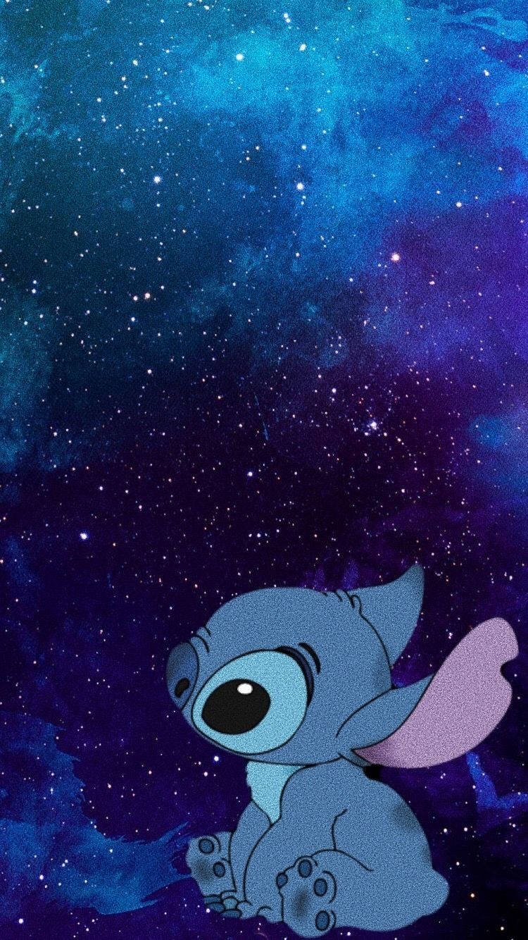 Sitting Stitch Galaxy Background