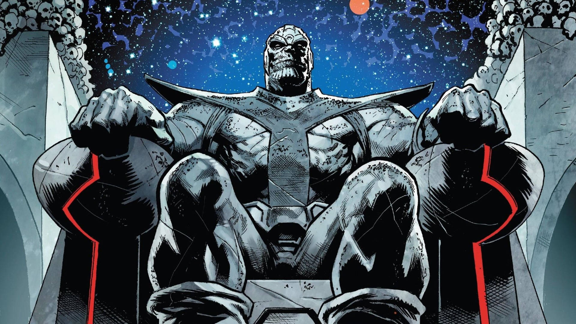 Sitting Thanos Comic Book Background