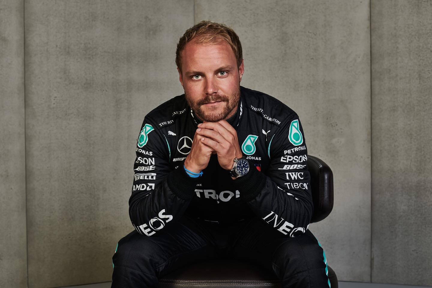 Sitting Valtteri Bottas Background