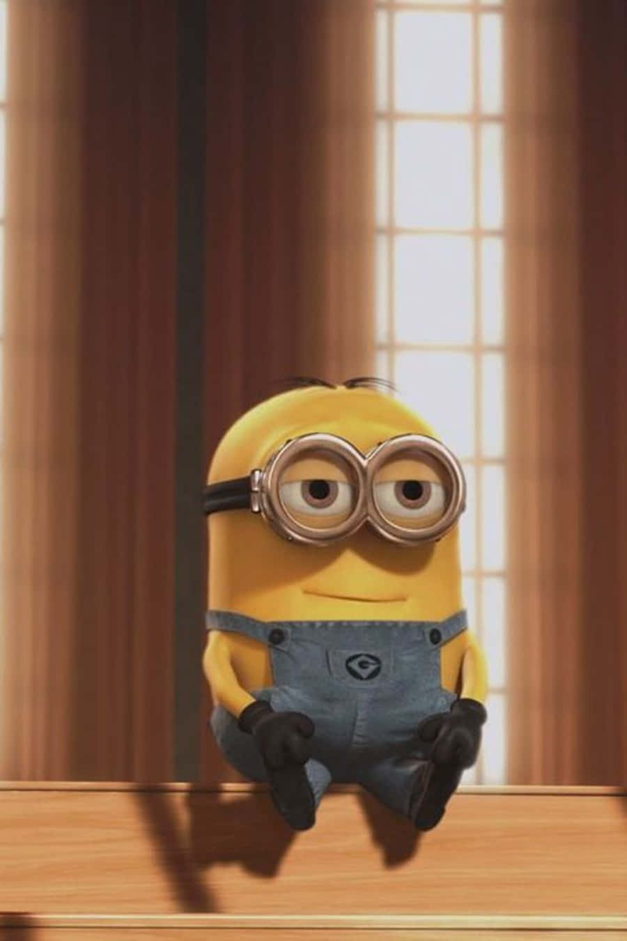 Sitting With Sunlight Despicable Me Minion Iphone Background