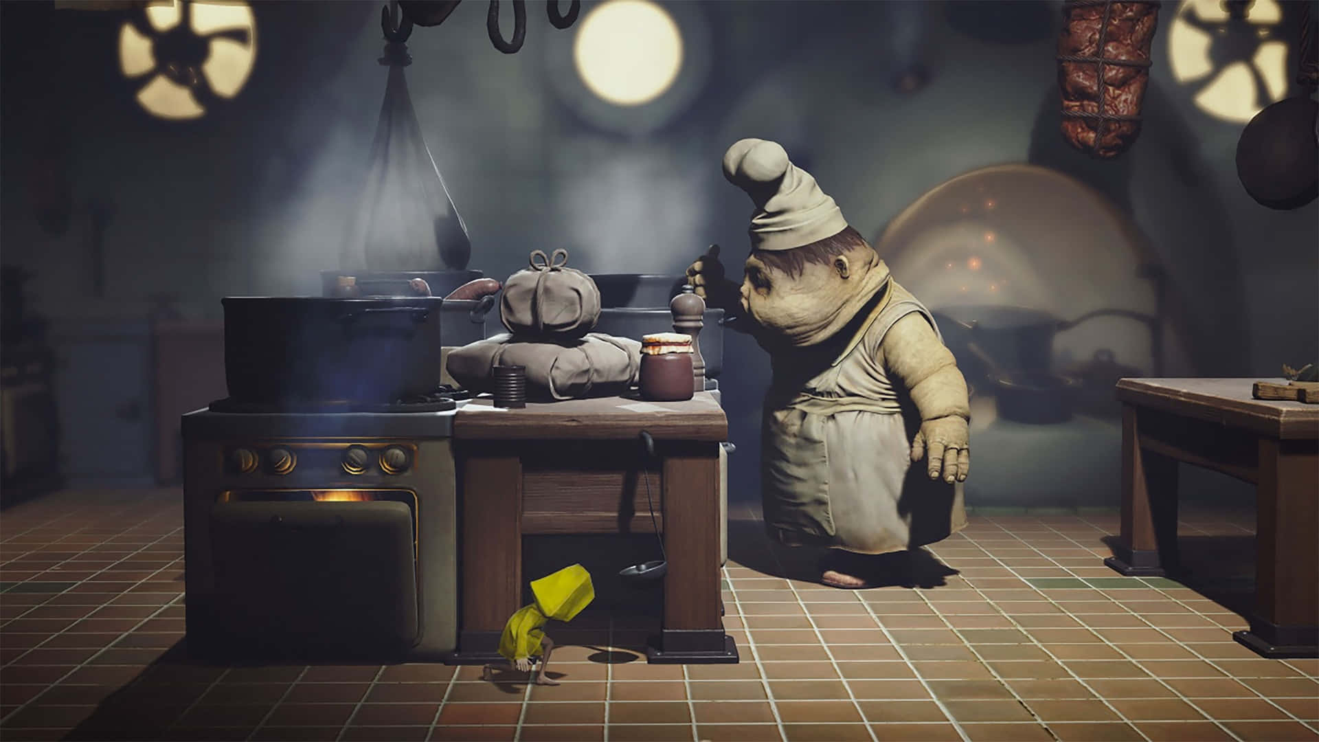 Six Hiding From Chefs In Little Nightmares 4k Background