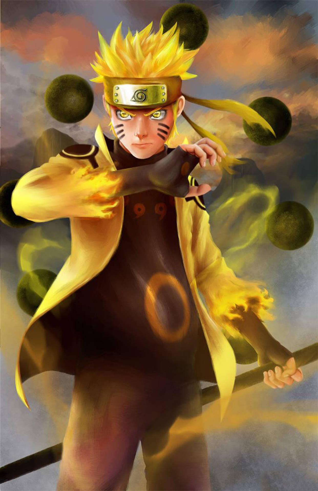 Six Paths Sage Mode Naruto 3d Background