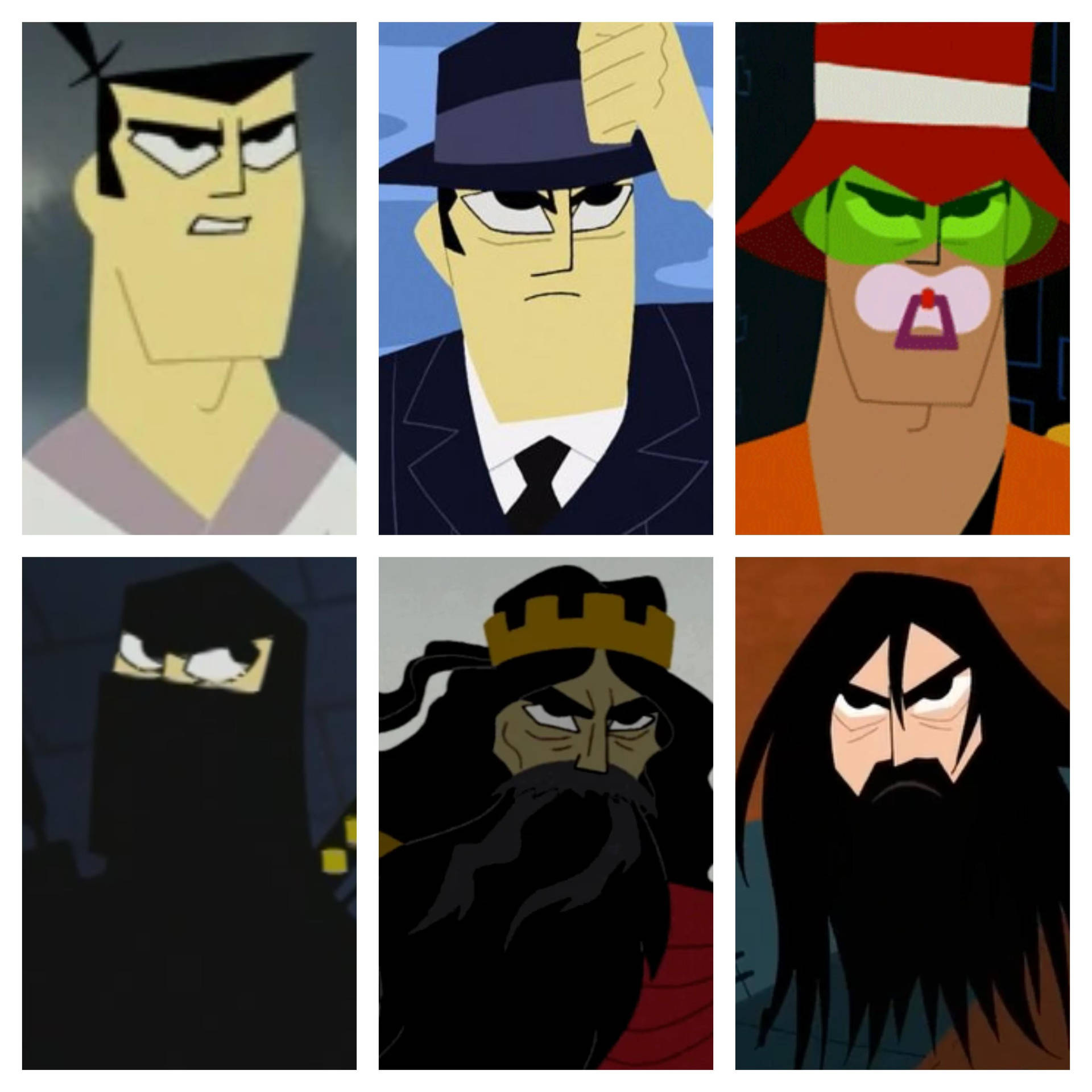 Six Versions Of Samurai Jack Background