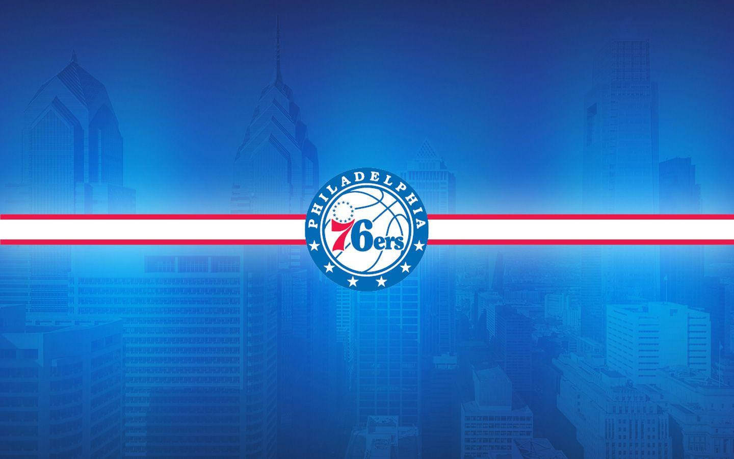 Sixers Blue Logo Digital Art Background