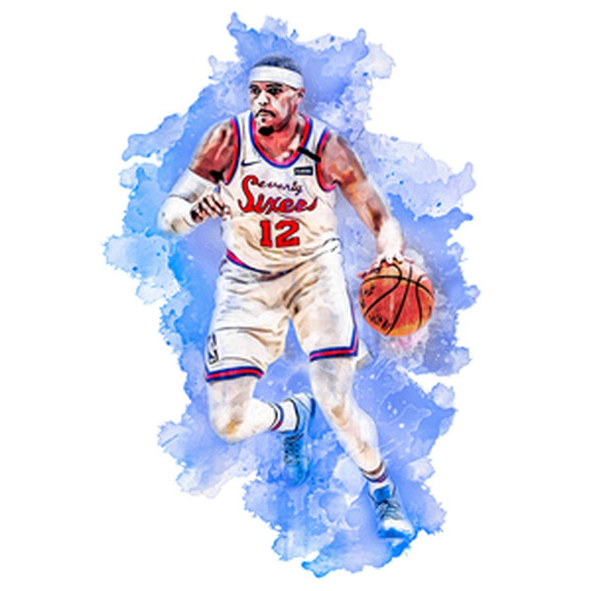 Sixers Philadelphia 76ers Tobias Harris Digital Art Background