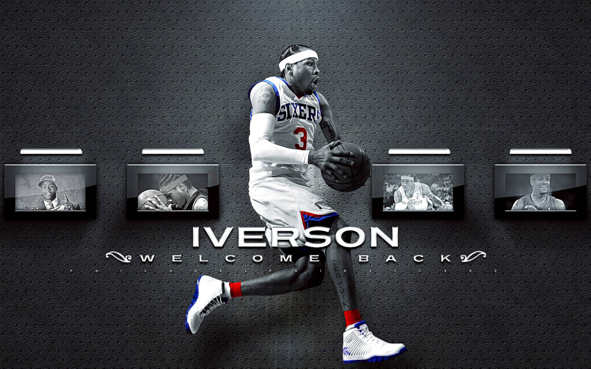 Sixers Player Iverson Fanart Background