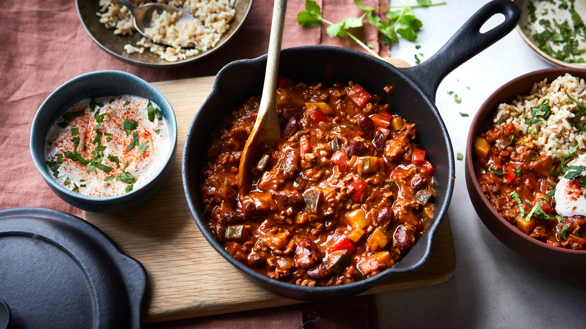 Sizzling Chili Con Carne Background