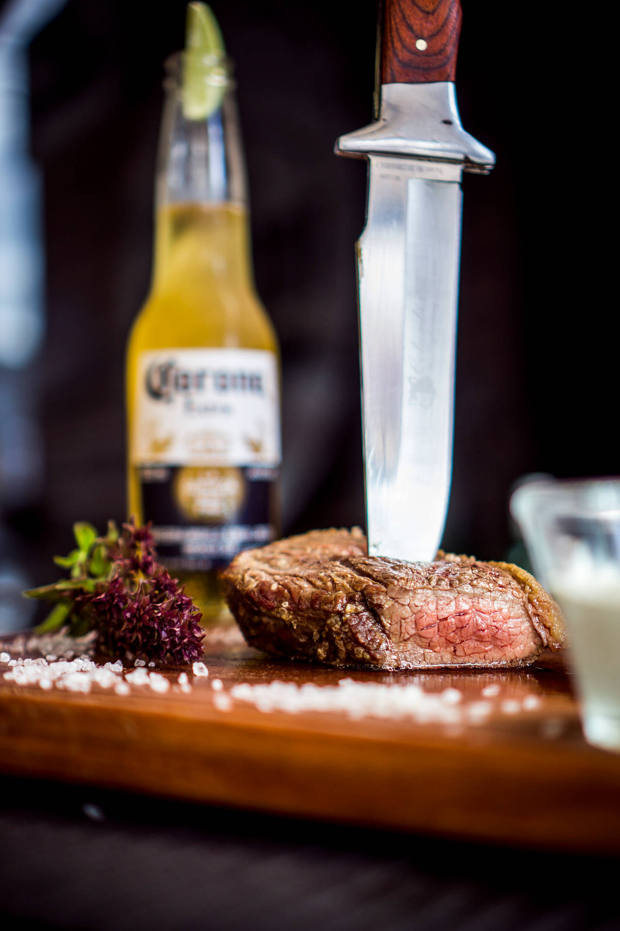 Sizzling Steak On Traditional Argentinian Parrilla Background