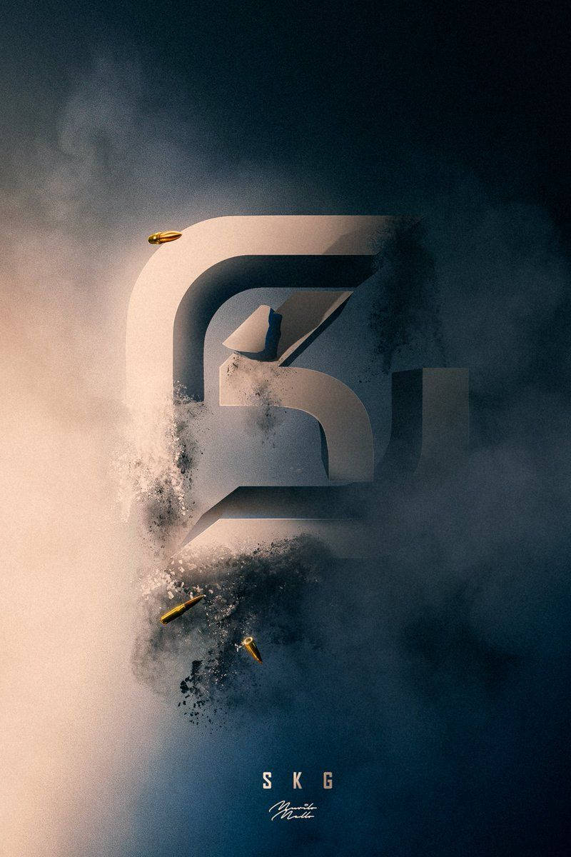 Sk Gaming Logo On A Gamer Phone Background
