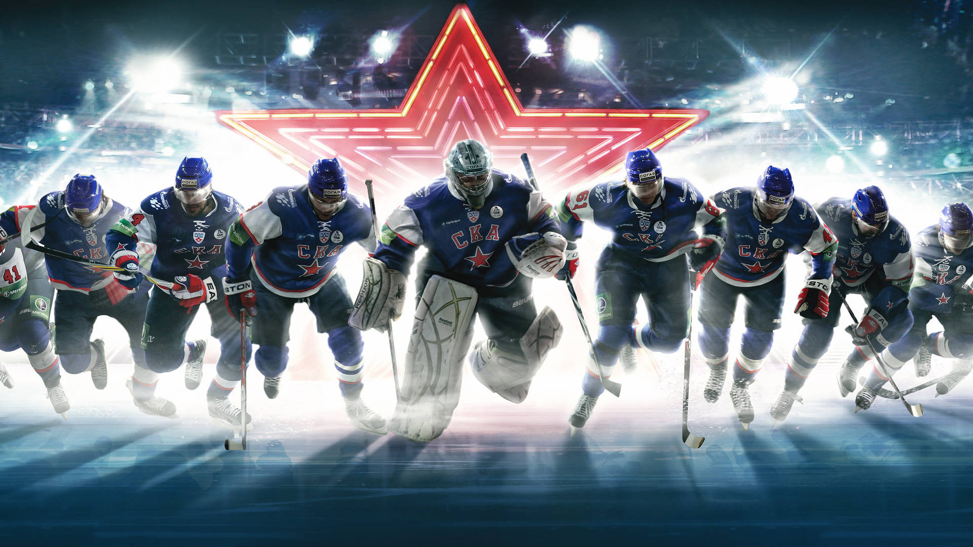 Ska Saint Petersburg Ice Hockey Background