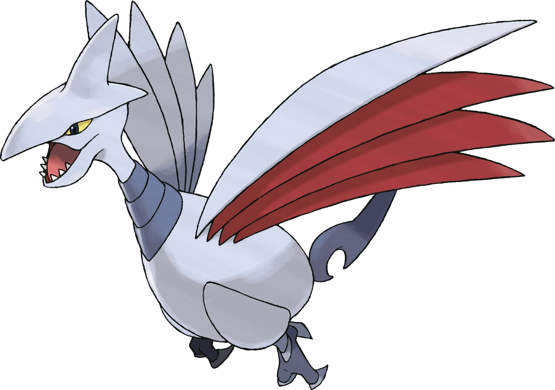 Skarmory Art On White Backdrop Background