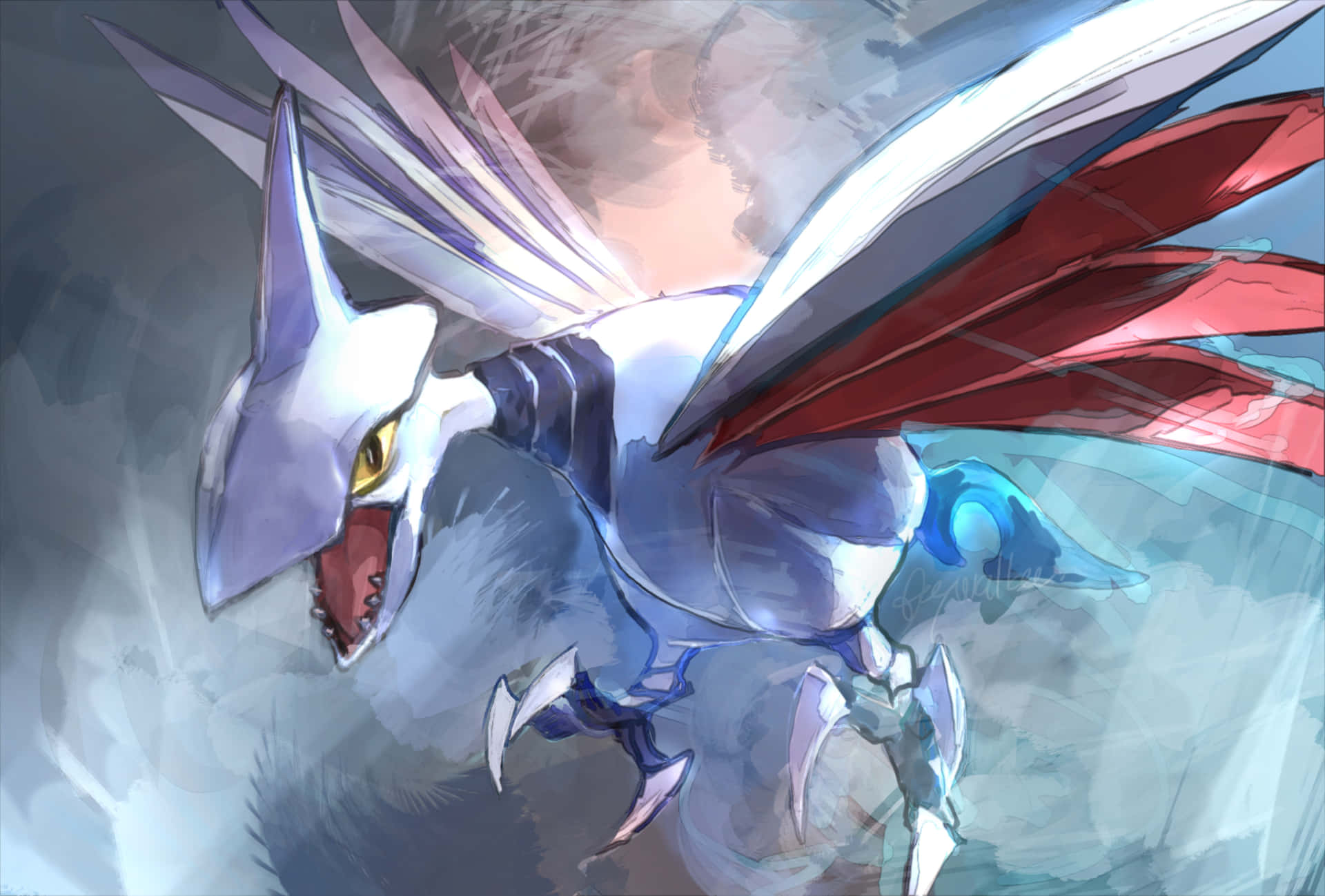 Skarmory Crazed Cool Effect Background