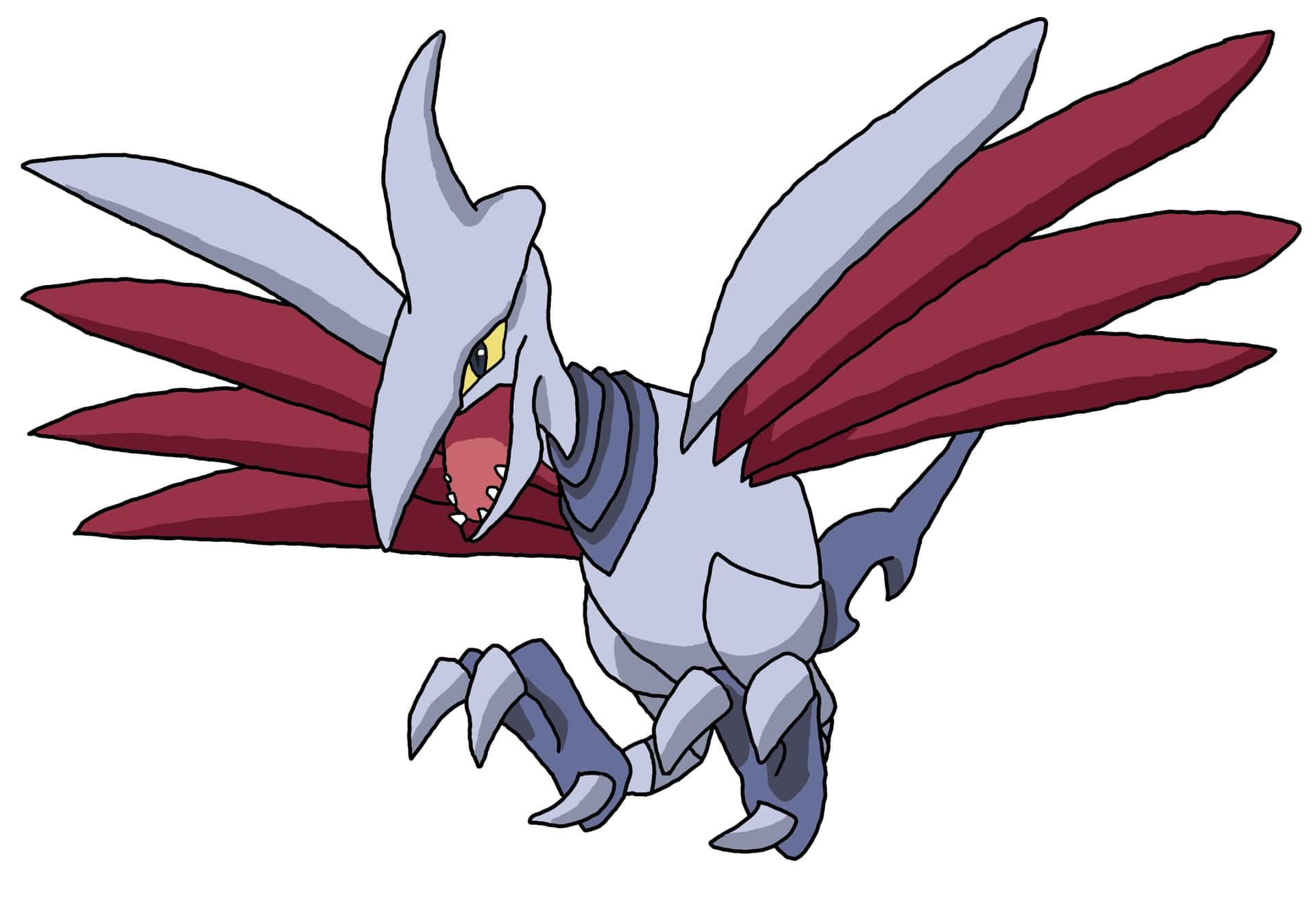 Skarmory Wings Spread Background
