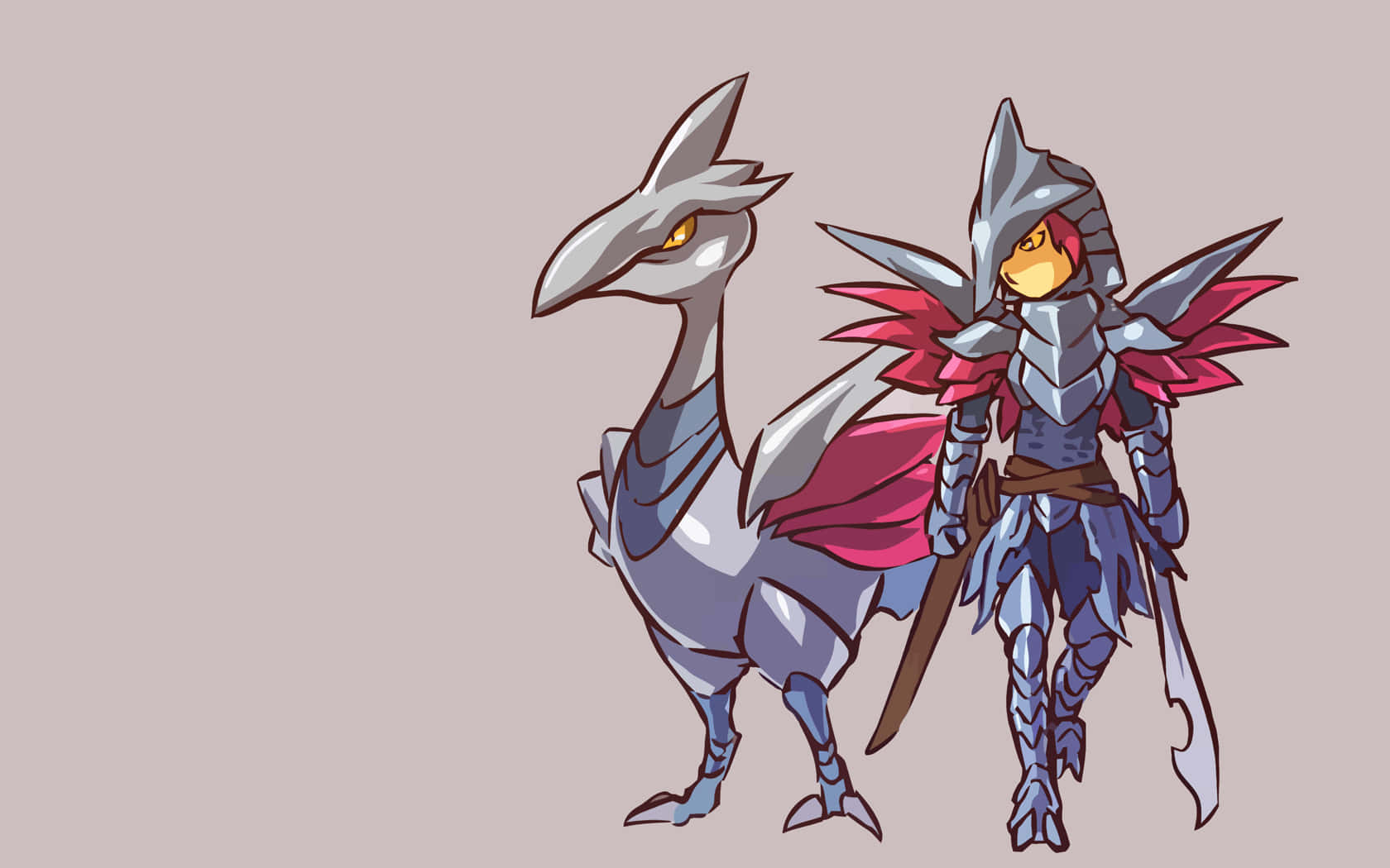 Skarmory With Human Form Background