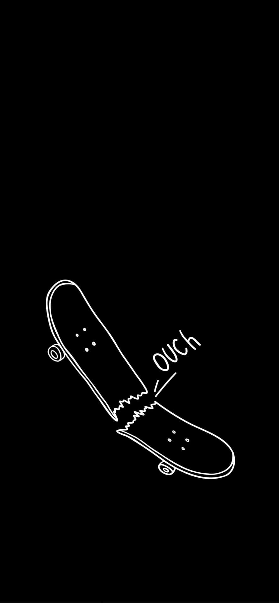Skateboard Ouch Illustration Background