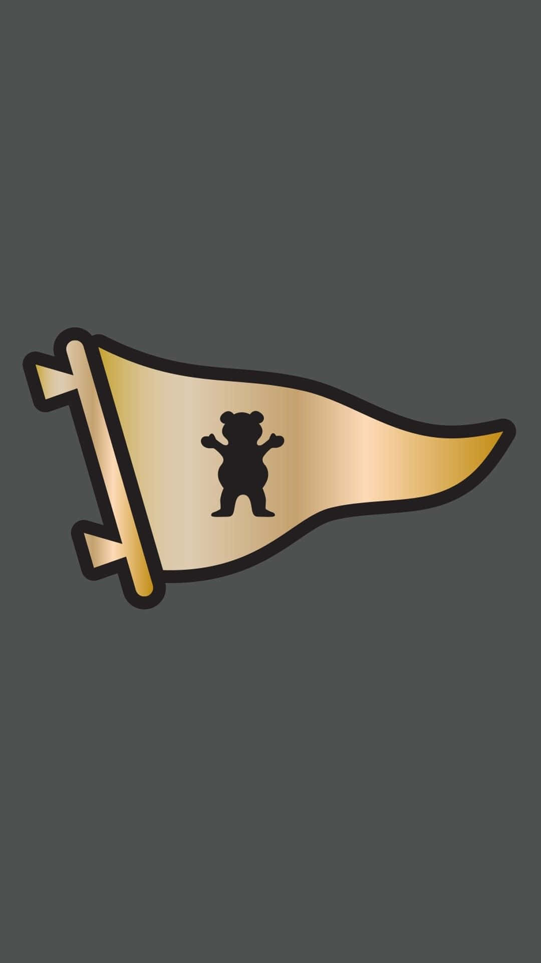 Skateboarding Bear Flag Graphic Background