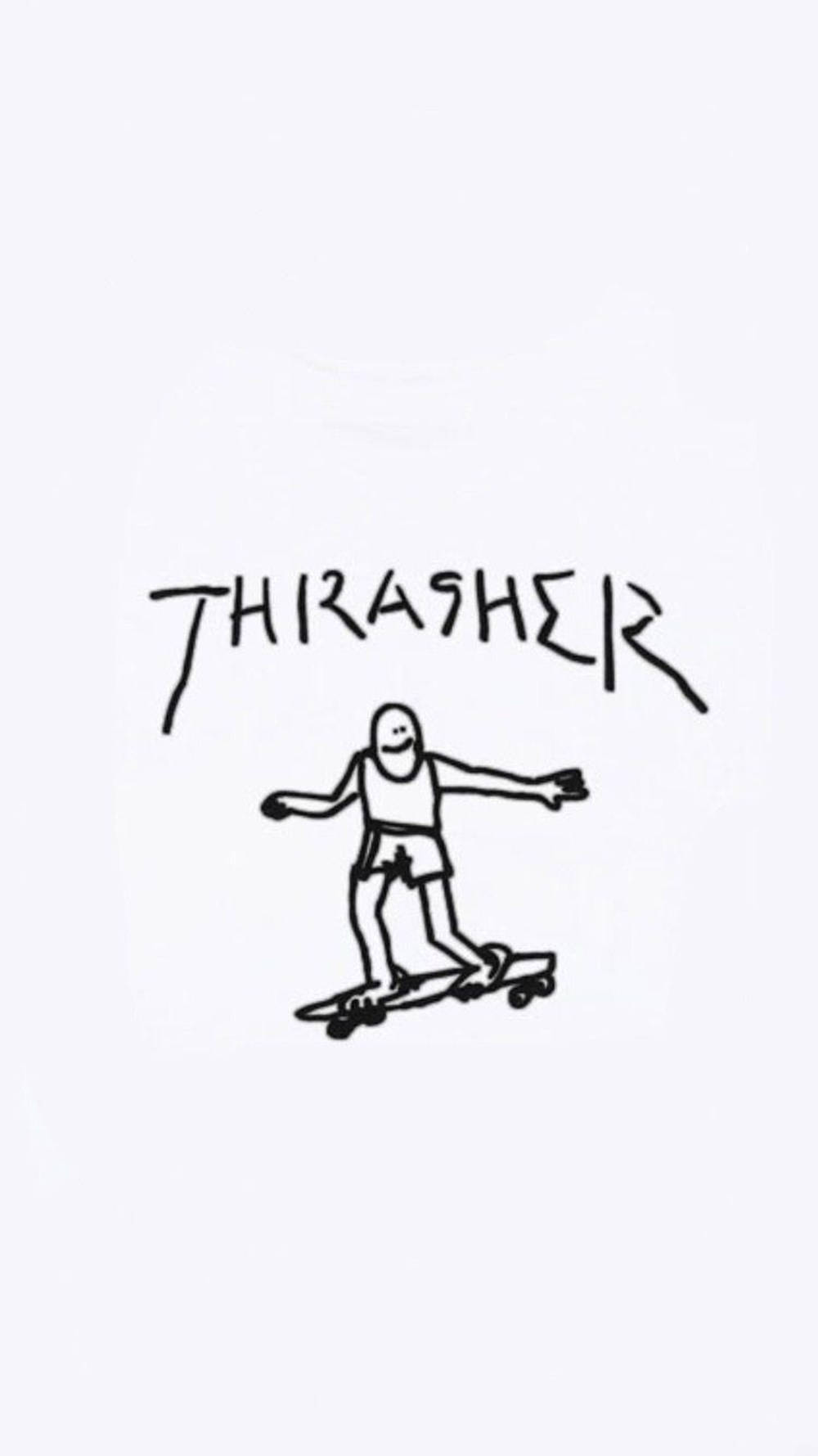 Skater Aesthetic Thrasher Stick Figure Background